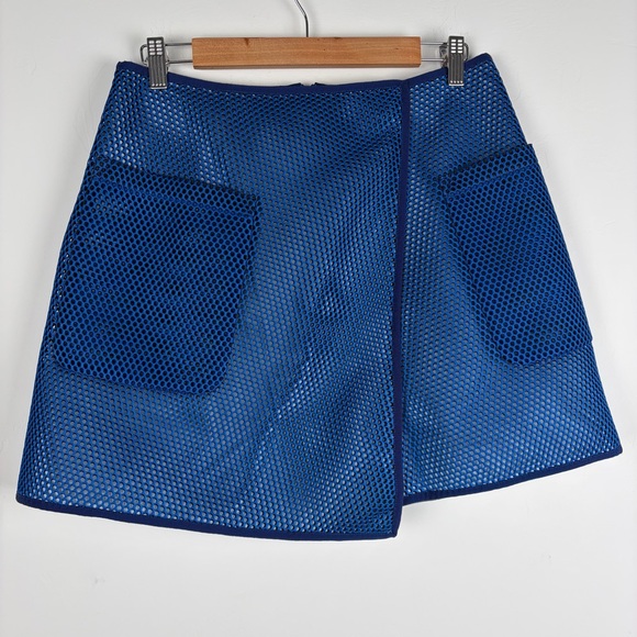 Baum Und Pferdgarten Dresses & Skirts - NWT Baum Und Pferdgarten Sakia Blue‎ Mesh Mini Skirt